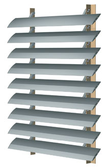 bracket fixed louvres