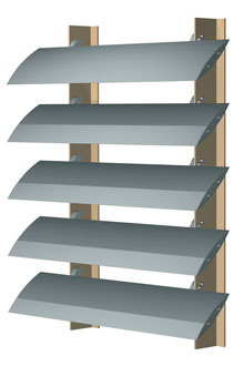 bracket fixed louvres